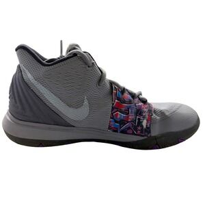Nike Kyrie 5 Graffiti Wolf Grey Black Purple AQ2456-001 Kids Size 6.5Y Sneakers‎